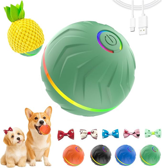 2026 T01 Interactive Dog Toys Dog Ball, Automatic Rolling and Bouncing Moving Dog Toy, Durable and USB Rechargeable, Fun Smart Toy for Puppy, Small, Medium and Large Dogs, Dog Toys to Keep Them Busy