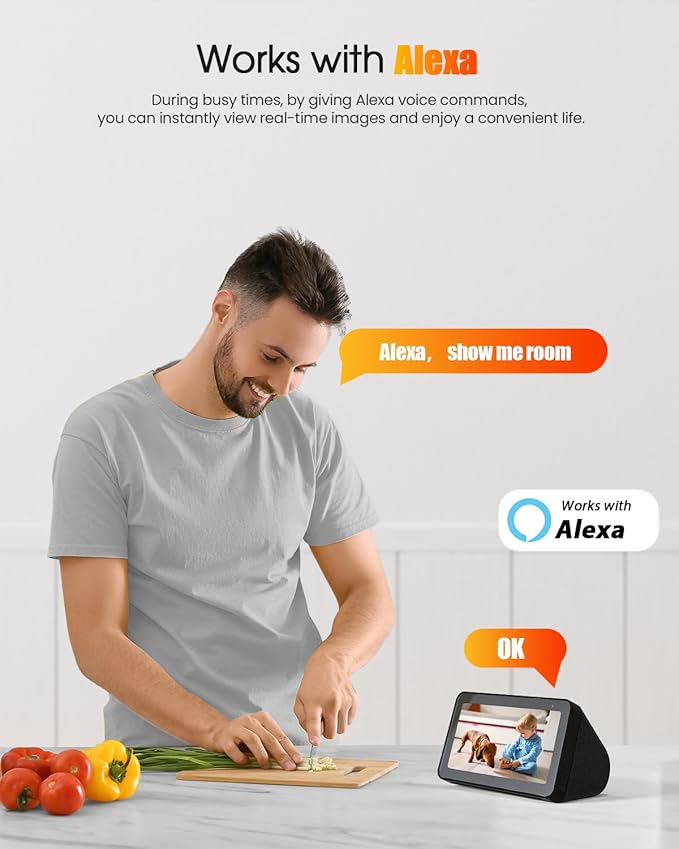 usogood 2.5K Indoor Camera for Home Security, 360°Pet Camera Indoor with Phone App,Support 5G/2.4Ghz Wifi,Dog Camera with Speaker, Auto Motion Tracking Detection,2-Way Audio,Works with Alexa,Best Gift