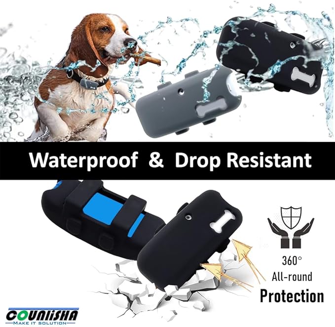 2 Pack Silicone Holder Compatible for Tractive GPS Pet Tracker,Rubber Accessories Cover for Necklace,Secure Sturdy tag case for Dog cat Collar