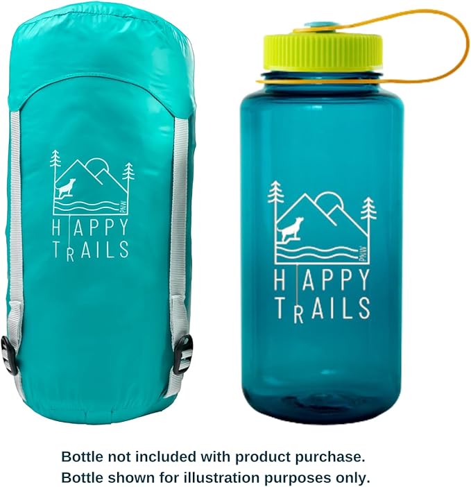 Ultralight Dog Sleeping Bag Backpacking—Outdoor Dog Bed for Hiking—Backpacking Gear for Dogs—Dog Hiking Gear—Dog Camping Gear—Packable Sleeping Bag for Dogs—Dog Travel Bed (Glacial Blue | Large)