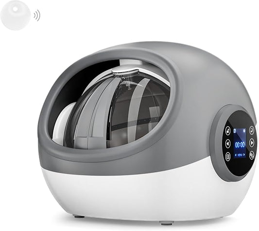 Upgraded RFID Cat Feeder with Collar Sensor – 4 Feeding Modes, Anti-Theft Pet Feeder for Multi-Cat Households, Timed Collar-Activated Feeder for Special Diets & Portion Control (Gray)