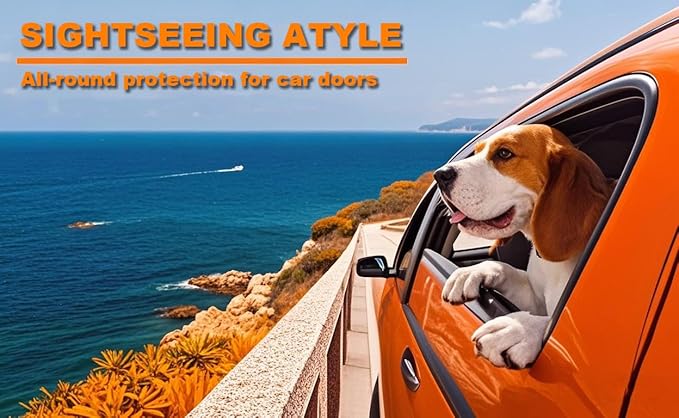 Dog Hammock Car Seat Cover –100% Waterproof, 600D Heavy Duty with Side Flaps | Scratch-Proof, Nonslip Back Seat Protector for Cars, Trucks, SUVs,dog car seat cover for back seat (Black/Thin)