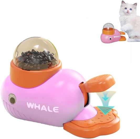 Cat Interactive Treat Dispenser Toy, Interactive Dog Puzzle Toy, Dogs Food Treat Feeding Dispenser for Healthy Eating for Small & Medium (Pink)