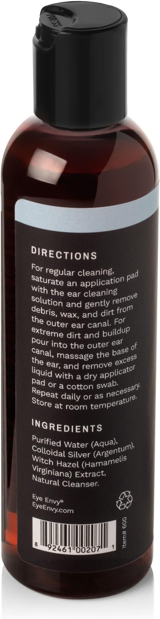 Eye Envy Ear Cleaning Solution for Dogs and Cats. Made in The USA. Safe, All-Natural Dog Ear Cleaner. Prevents Dog Yeast Ear Infections. Removes Dirt, Debris, and Wax buildup. Unscented. 4 fl. oz.