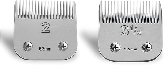 Professional Detachable Replacement Ceramic Blades set,compatible with oster Classic 76/Star-Teq/Power-Teq andi A*dis AGC,BDC,BGC,MBG Series Clippers (Size 2#+Size3#)