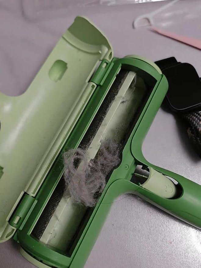 Roller Pet Hair Remover - Cat and Dog Hair Remover for Furniture, Couch, Carpet, Clothing and Bedding - Portable, Multi-Surface Fur Removal Tool