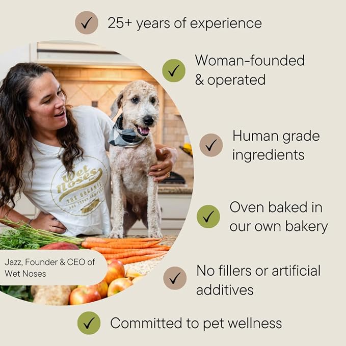 Grain-Free Organic Crunchy Dog Treats – for All Pet Sizes, Breeds – All-Natural Puppy Treat – 100% Human-Grade – Delicious Snacks for Dogs – 14 Oz., Grain Free - Apple Ginger, 2 X 14oz Box