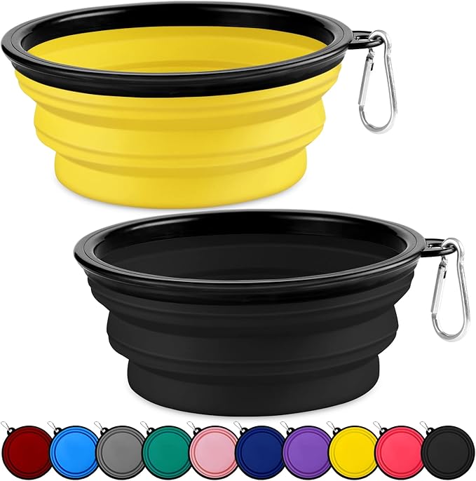 Collapsible Dog Bowl, Lightweight and Portable, Ideal for Outdoor, Hiking, Camping, and Walking Your Dog