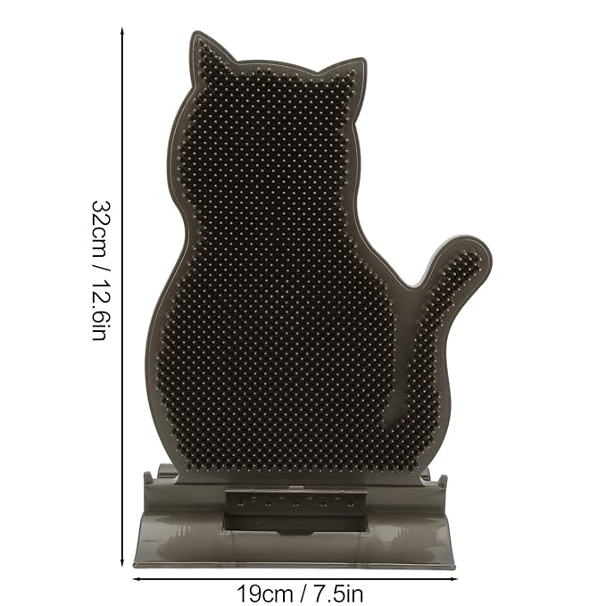 Cat Massage Brush, Cat Itching Toy Brush, Self Groomer to Reduce Cat's Anxiety and Shedding with Easy Installation for Cats with Long or Short, Suitable for Kittens and Puppies