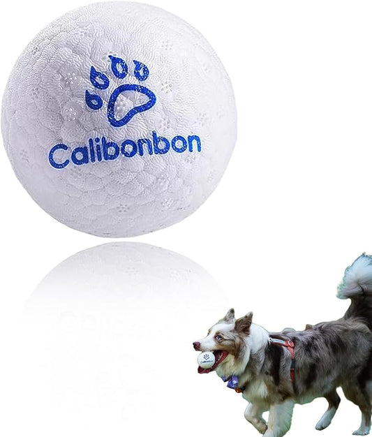 Durable Dog Chew Herding Balls - Indestructible Tennis Balls for Aggressive Chewers -Teething Toys for Puppies, Medium & Large Dogs-Interactive Bouncy Fetch Water Toys