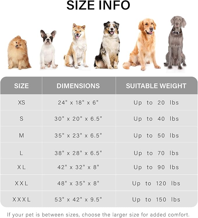 Made4Pets Orthopedic Dog Bed for Medium Dogs, Supportive Foam Medium Pet Bed Sofa with Washable Removable Cover, Waterproof Dog Couch Bed, Non-Slip Bottom and Egg-Crate Foam, Grey