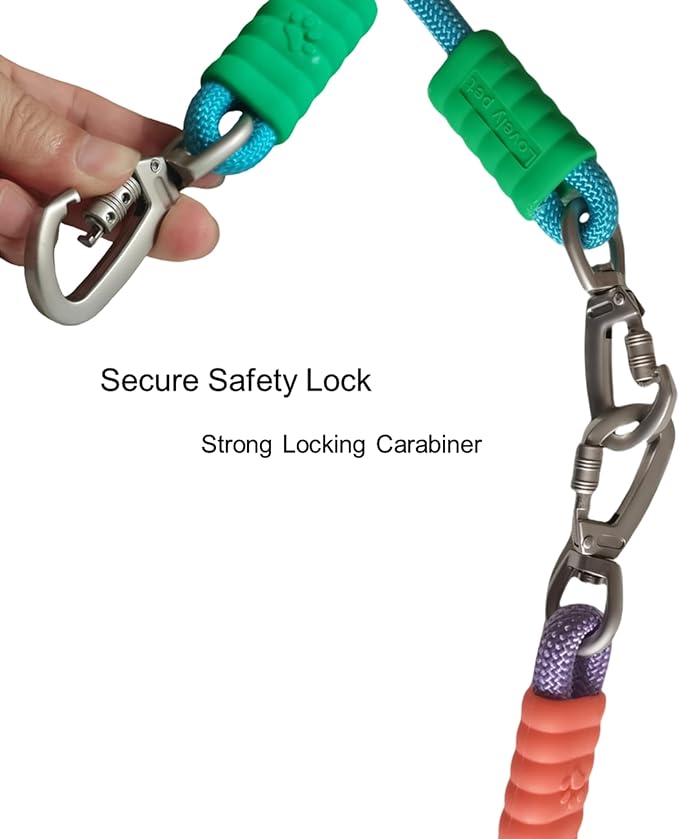 Hands Free Dog Leash,Adjustable Bungee Waist & Crossbody Leash with Comfortable Handle,Heavy Duty Nylon Rope for Small to Large Dogs,Safety Lock for Running,Hiking,Walking (Green)