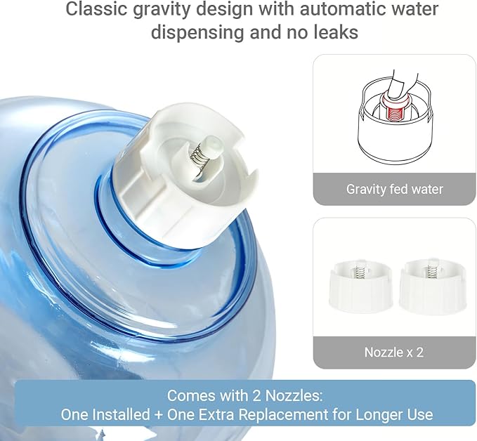 Pet Water Dispenser for Large Dogs and Multi-Pet, 3 Gallon Dog Water Bowl Dispenser, Basic Automatic Gravity Dog Cat Water Feeder, Large Capacity Pets Drinking Fountain, BPA-Free