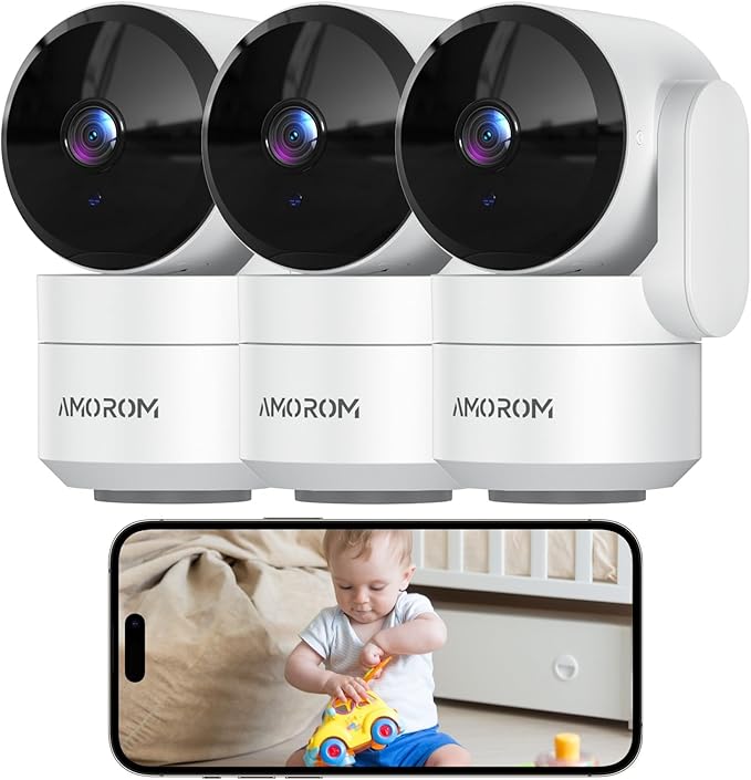 Pet Camera 360° Home Security Cameras (3 Pack)