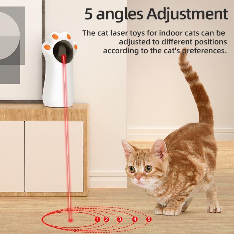 SynWave Interactive Laser Cat Toy - Automatic Laser Pointer for Cats & Kittens | Fun & Engaging Playtime | Promotes Exercise Activity
