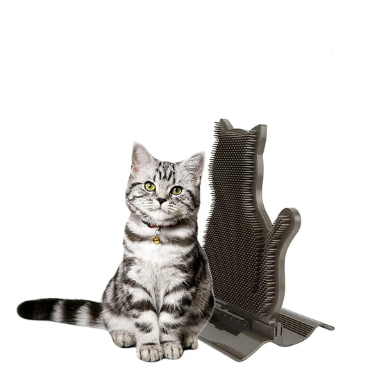 Cat Massage Brush, Cat Itching Toy Brush, Self Groomer to Reduce Cat's Anxiety and Shedding with Easy Installation for Cats with Long or Short, Suitable for Kittens and Puppies