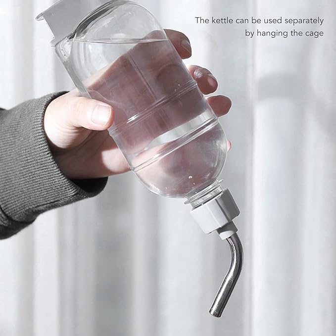 500ml Pet Standing Water Dispenser Bowl, Multifunctional Detachable Height Adjustable Pet Automatic Standing Water Feeder