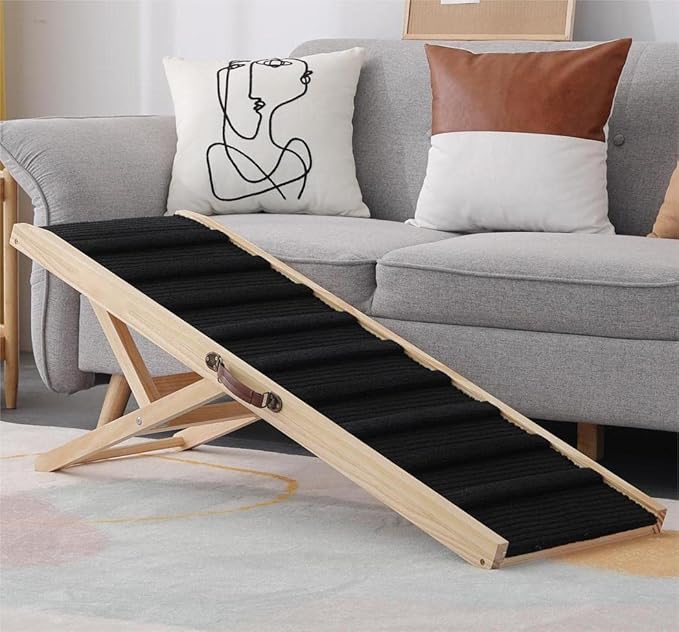Large Dog Pet Ramp Stairs for Bed Car Truck Couch SUV,Dog Pet Ramp for Small Large Dogs Pets to Get on High Bed Truck Couch Sofa