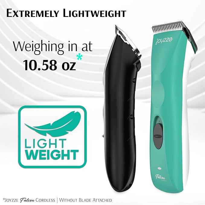 Falcon Cordless Clipper 2 Speed - Professional Grooming with Precision, Power, Low Noise, Dog Clippers for Grooming (Falcon Teal)