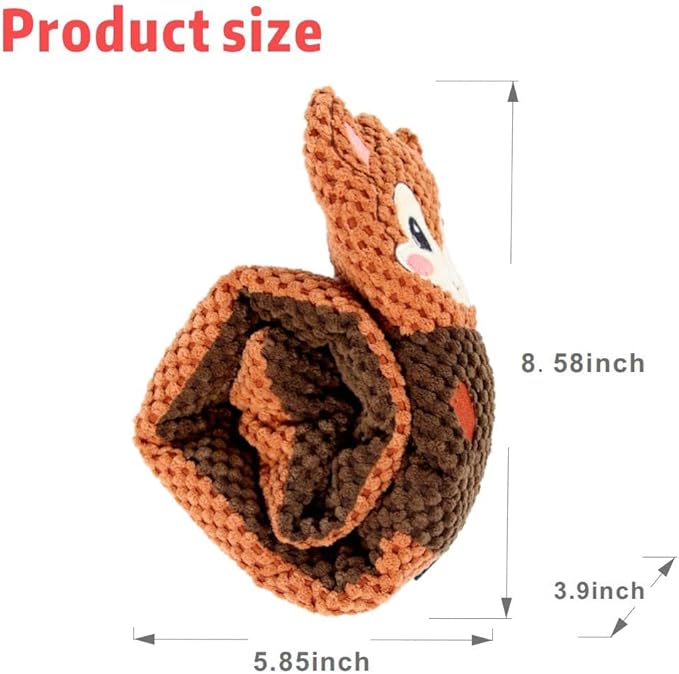 Dog Squeak Toys Pet Sniffing Tibetan Food Squirrel-Themed Hide & Seek Puzzle Toy for Pets – Interactive Snuffle Mat to Stimulate Senses, Slow Feeding & Boost IQ