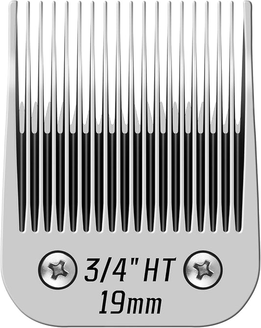 3/4" HT Pet Dog Grooming Detachable Blades,Compatible with Andis,Oster A5,Wahl KM10 Clippers,Cut Length 3/4" (19mm)