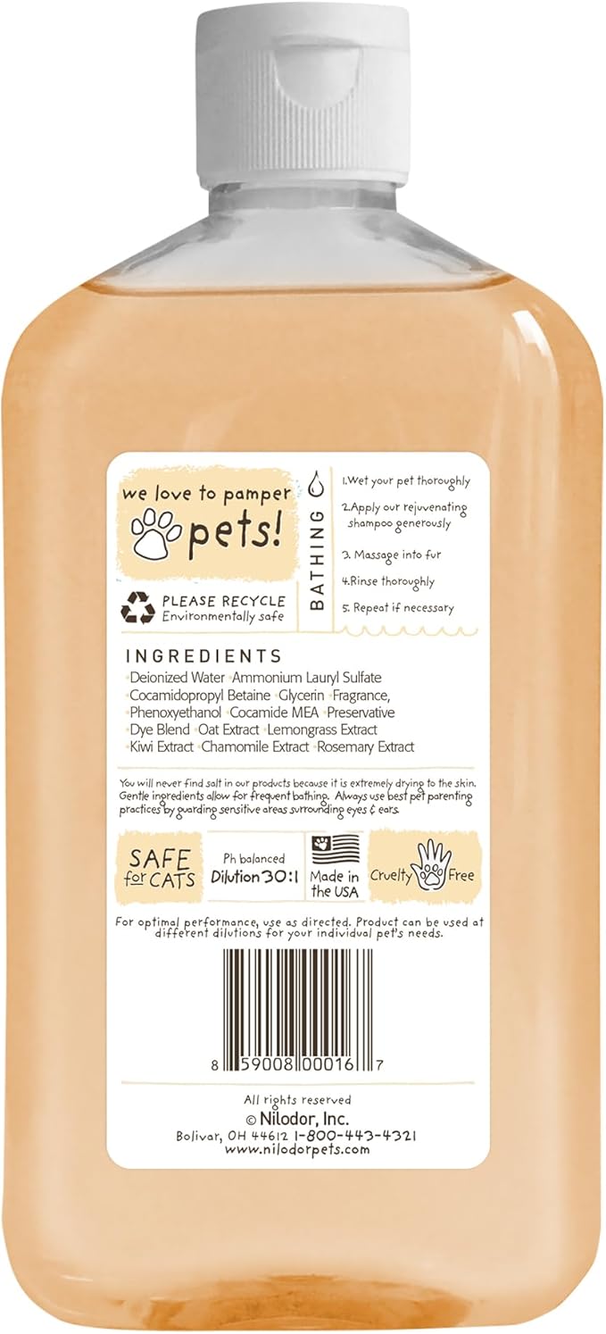 Bobbi Panter Rejuvenating Dog Shampoo, Restores & Revitalizes Skin & Fur, Orange Citrus Scent - 30:1 Concentrated Formula, Made in The USA, Trusted by Professional Groomers, 14 oz.