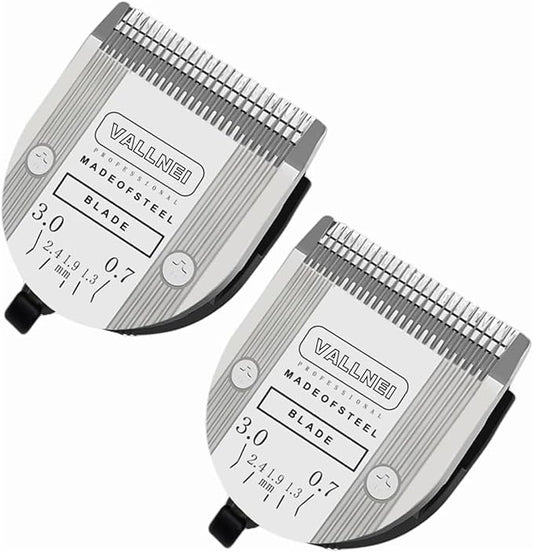 2 Pack Detachable Adjustable Pet Dog Grooming Clipper 5-in-1 Blade Compatible with WAHL Professional Animal Blade Arco, Bravura, Chromado, Creativa, Figura, and Motion Pet, Dog, and Horse Clippers