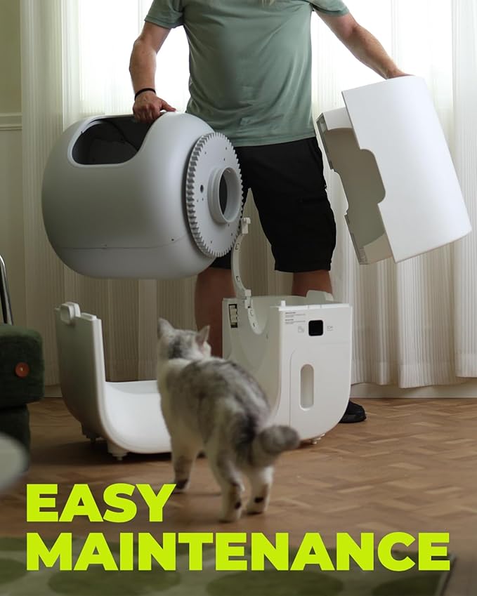 Furbulous True Odor-Free Self Cleaning and Packing Litter Box, Automatic Cat Litter Box with Self-Pack and Refill System, APP Control, Extra Large Space for 3.3-22 lbs Cats, Upgraded Version