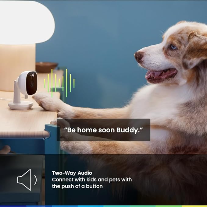 CHAMBERLAIN myQ Smart Indoor Security Camera – 1080p HD Video, Night Vision, Motion Detection, Wi-Fi, Two-Way Audio, Smartphone Control