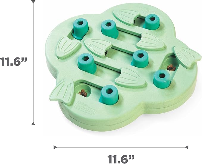 Outward Hound by Nina Ottosson Puppy Hide N' Slide Treat Puzzle Enrichment Dog Toy, Green