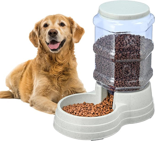 3 Gallon Gravity Large Dog Food Feeder,11L Automatic Pet Feeder, Dog Food Dispenser for Large Breed