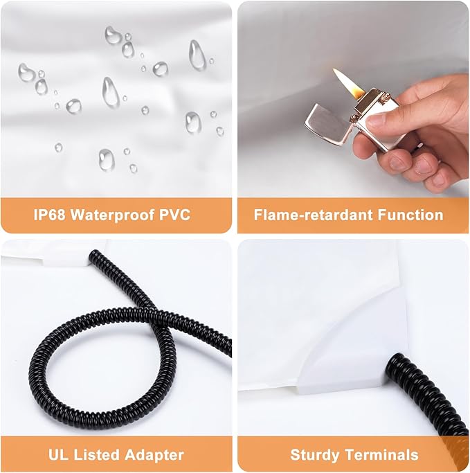 GASUR Pet Heating Pad, Waterproof Electric Dog Cat Heat Pad with Timer, Temperature Adjustable Heated Cat Bed for Winter, Auto Power-Off, Anti-bite Heated Pad for Dogs Cats -28''x20'', Medium