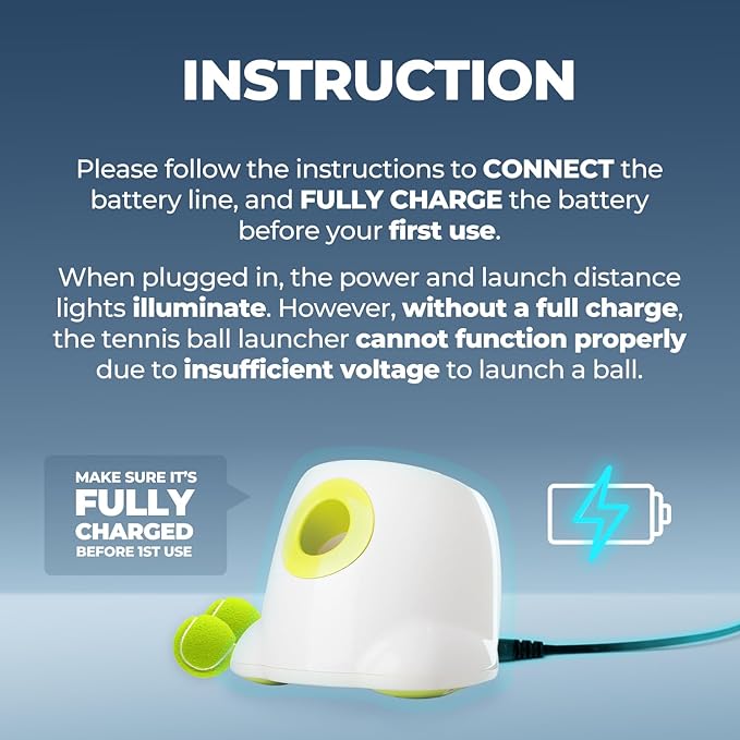 ALL FOR PAWS Automatic Dog Ball Launcher Maxi, Interactive Ball Thrower Dog Toys Includes 6pcs Tennis Balls for Large Dogs