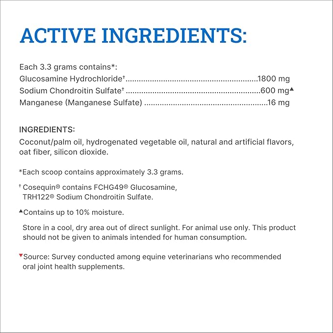 Nutramax Cosequin Original Pellets Joint Health Supplement for Horses - with Glucosamine and Chondroitin, 910 Grams