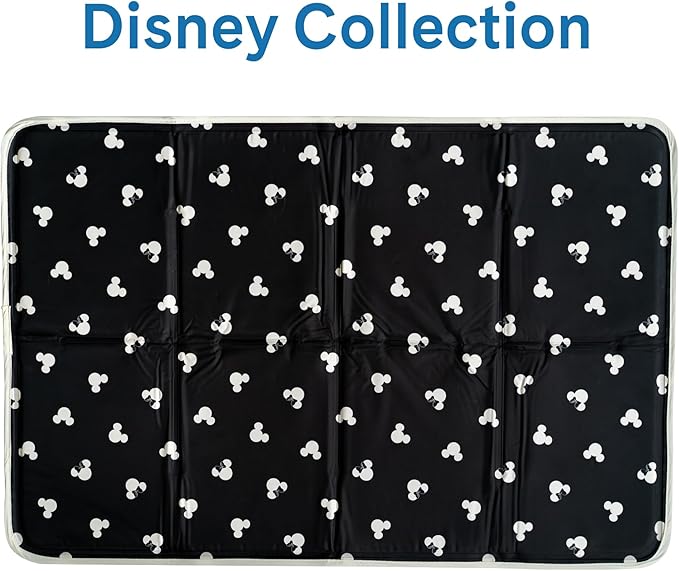 The Green Pet Shop Cool Pet Pad - Small, Disney’s Mickey & Minnie Mouse - Self-Cooling, Pressure Activated Mat for Dogs & Cats from 9-20 lbs - Non-Toxic Gel, No Water Needed