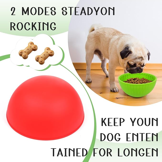 4 Pcs Dog Lick Bowl Wobble Silicone Dog Slow Feeder Bowl Lick Mat Interactive Toy Enrichment Feeder for Cat Pet Oral Health for Boredom Anxiety Relief, Calming, 4 Colors