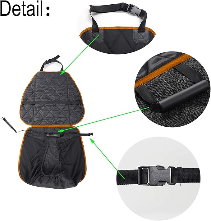 AsFrost Dog Car Seat Cover for Cars SUVs Trucks, Thicked 600D Oxford Heavy Duty Waterproof Front Car Seat Covers for Dogs Durable Nonslip Padded Pet Car Seat Protector with Side Flaps, 2 Pack