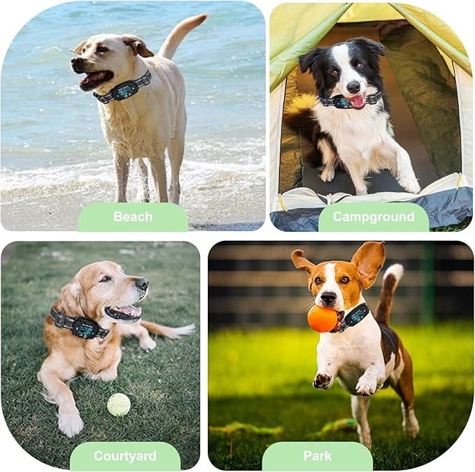 GPS Dog Fence,IPX6 Waterproof/Rechargeable Wireless Dog Fence,3 Stimulation Modes,Range 90-4000ft,Outdoor Use Only