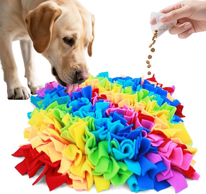 Snuffle Mat for Dogs - Dog Feeding Mat, Nosework Training Mats for Foraging Instinct, Enrichment Toys for Small/Medium/Large Dogs