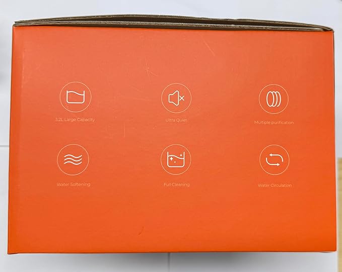 Cat Water Fountain Stainless Steel, FEELNEEDY Visual Filter Automatic Pet Water Fountain for Cats & Dogs Dispenser, Cordless Battery Operated Water Fountain for Cats Indoor - 3.2L/108oz