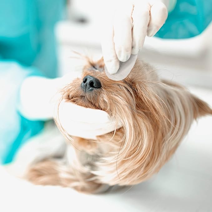 Eye Envy Tear Stain Wipes for Dogs. Textured to Gently Clean. Presoaked in 100% Natural Formula. Recommended by AKC Breeders, Vets, Groomers. Treats The Cause of Staining. USA Made. 60 Dog Eye Wipes