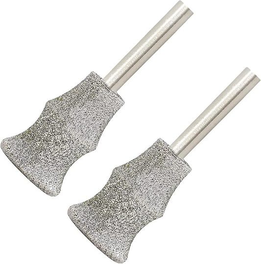 Dog Nail Grinder Bits - 2pcs 1/8" Animal Diamond Rotary Bit for Dogs and Cats, Pet Nail Grinder Wheel for Home Grooming Tools and Animal Nail Care