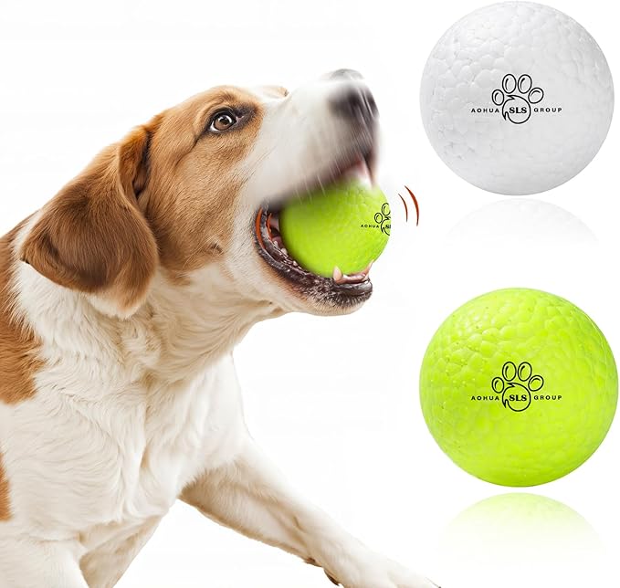 Indestructible Dog Balls for Aggressive Chewers: Interactive Pet Toys, Solid-Colored, Durable, Bouncy, and Water Toy Fetch Balls, Herding and Jolly Ball for Dogs