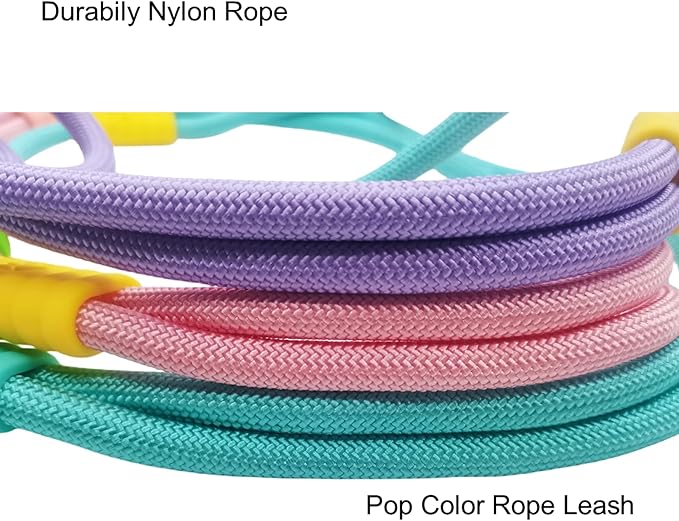 Hands Free Dog Leash,Adjustable Bungee Waist & Crossbody Leash with Comfortable Handle,Heavy Duty Nylon Rope for Small to Large Dogs,Safety Lock for Running,Hiking,Walking (Green-6ft)