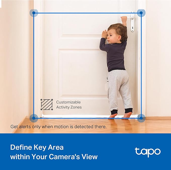 Tapo 2K 3MP Pan/Tilt Indoor/Outdoor Security Camera - Free Person/Baby Cry Detect & Motion Track, 360ยฐ Pan, Color Night Vision, SD/Cloud Storage, Works w/Alexa & Google Home HybridCam 360