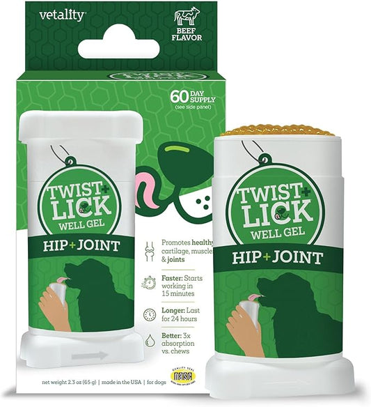 Twist + Lick Hip & Joint Supplement for Dogs 2.3 oz
