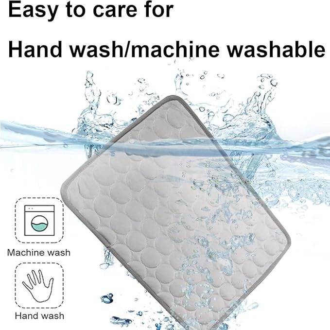 2025 New Dog Cooling Mat, Washable Portable Pet Coolings Pad for Dogs, Portable Dog Cool Bed for Indoor Outdoor- Keep Chill (Grey, X-Large, 38"x26.5")