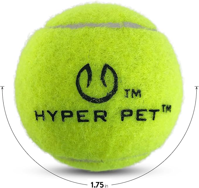 Hyper Pet Dog Tennis Balls - 12 Pack 2.5" for Exercise and Fetch; Interactive Toys; Great for Small Breeds