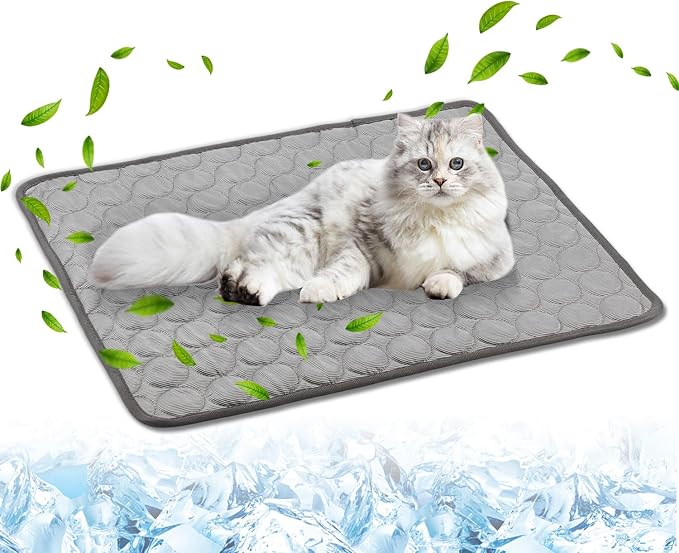 Dog Cooling Mat,2025 New Pet Cooling Mats,Washable Portable Pet Coolings Pad for Dogs & Cats Sleeping Mats for Summer,Portable Dog Cool Bed for Home & Outdoor, Keep Cool(M)