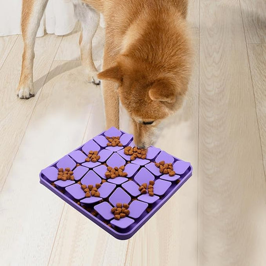 Silicone Snuffle Mat for Small Dogs Puppy Cat Slow Down Eating,Slow Feeder Lick Mat for Dry Wet Food for Pet Training Smell,Encourages Natural Foraging Skill,Relieving Stress